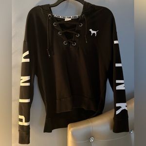 PINK VS Black Hooded Sweatshirt